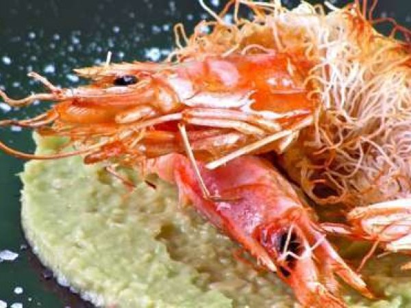 Gamberi in pasta kataifi e guacamole di avocado, foto 2