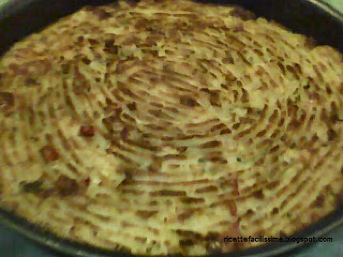 GATEAU DI PATATE E SALSICCIA
