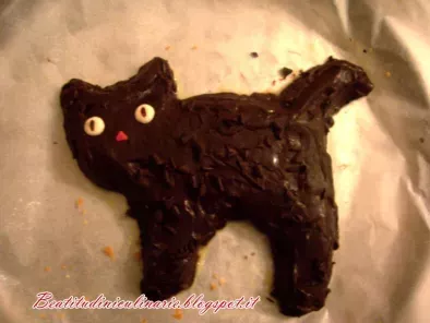 Gatto nero di cioccolata