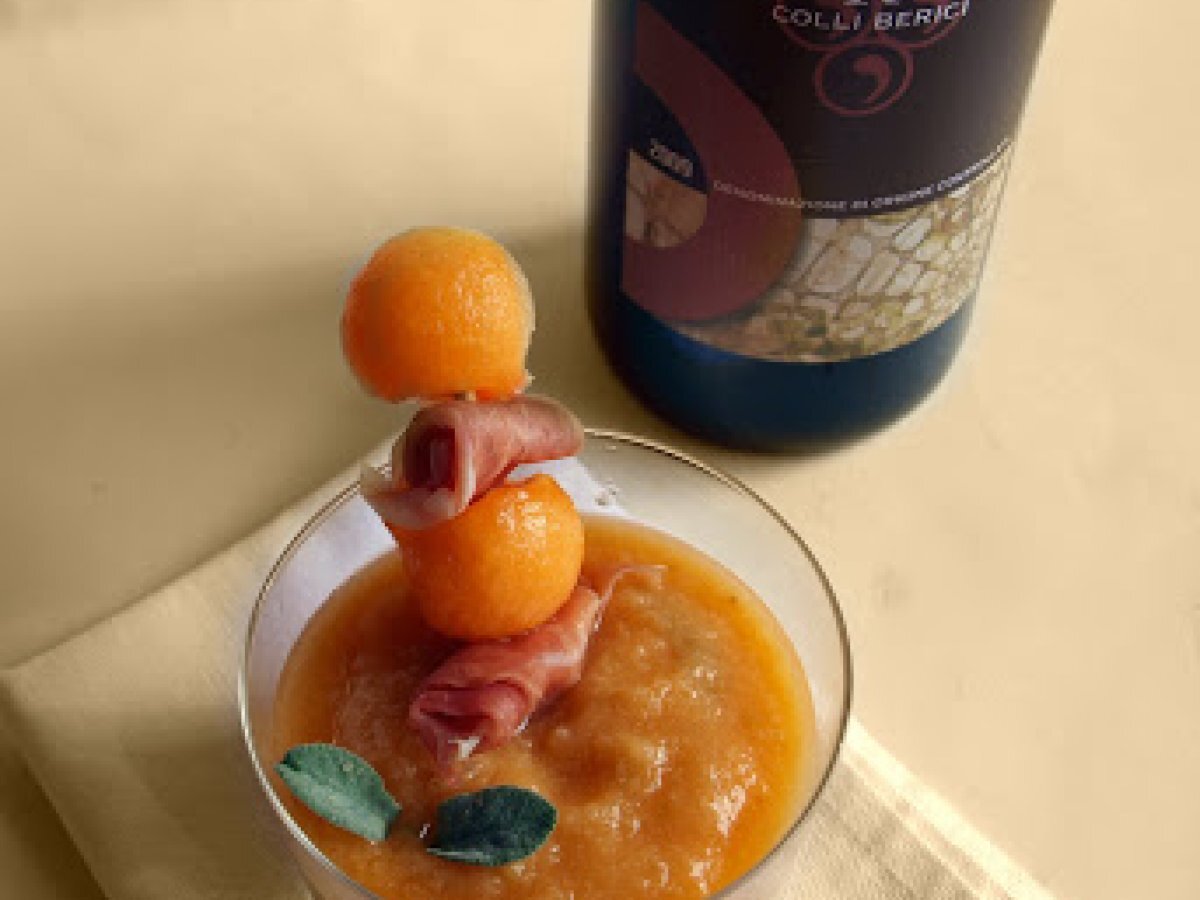 Gazpacho al melone e crudo, foto 2