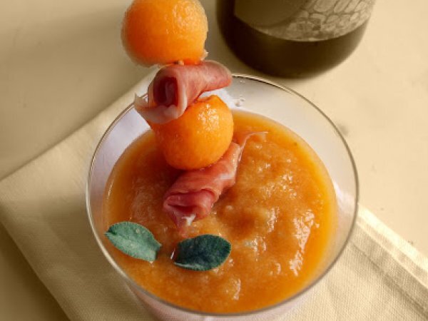 Gazpacho al melone e crudo - foto 3