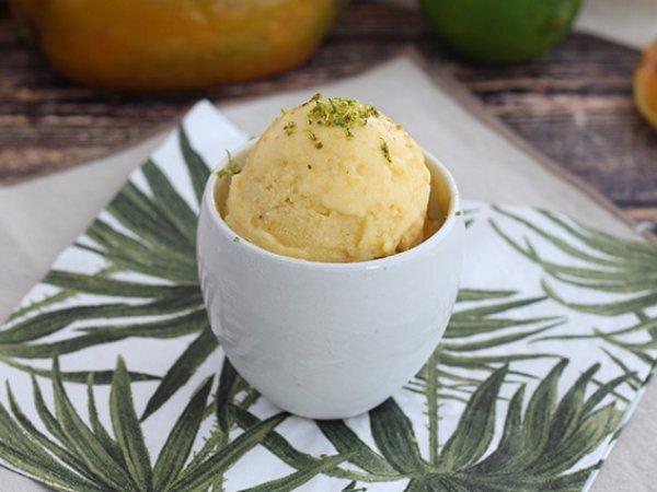 Gelato al mango senza gelatiera Gelato al mango senza gelatiera