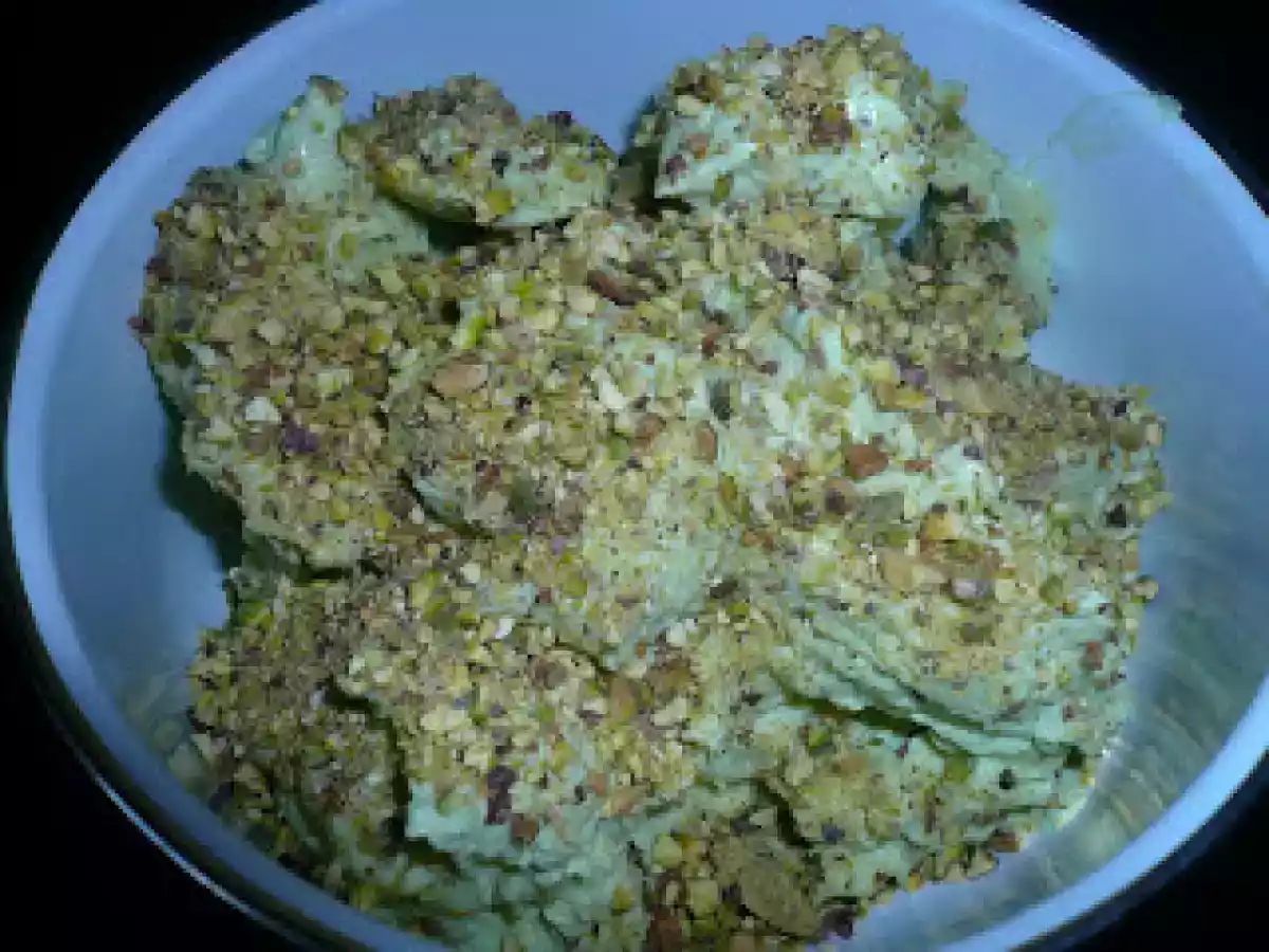 Gelato al pistacchio con agar agar