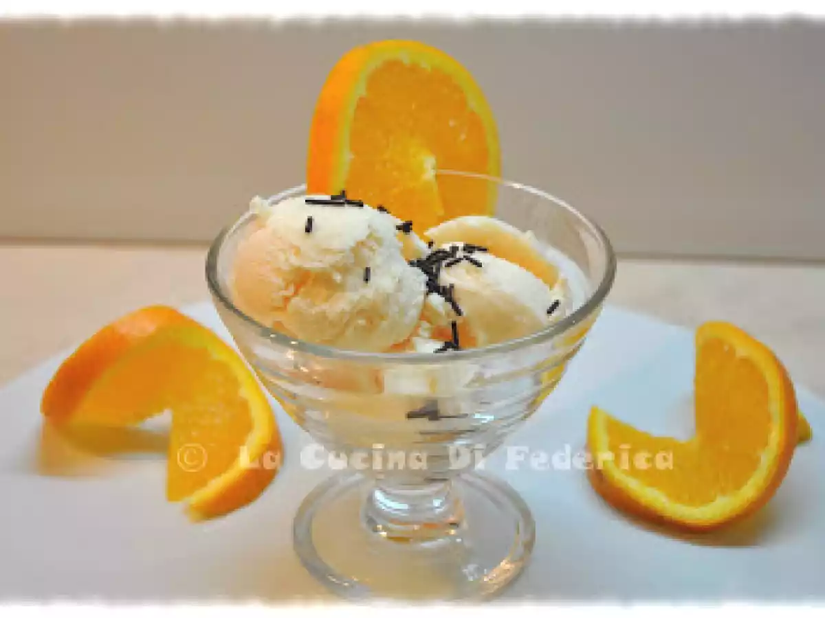 Gelato all'arancia