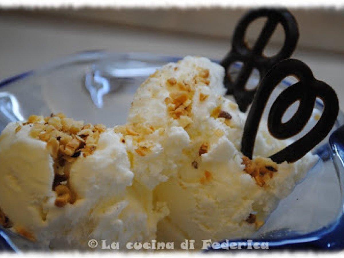 Gelato con yogurt greco