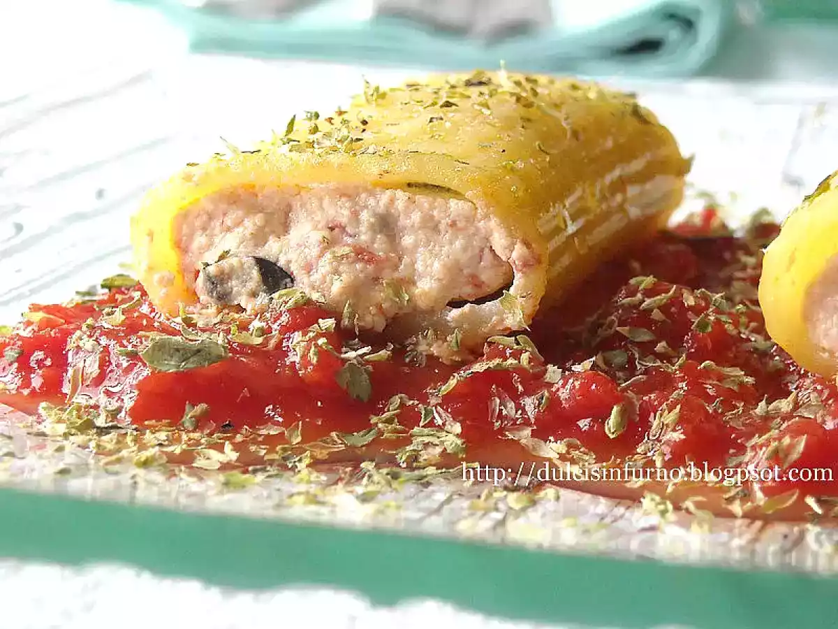 Gigantoni Ripieni alla Puttanesca