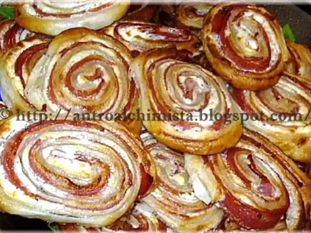 Girandoline di Sfoglia con Phliadelphia e Mortadella - foto 2