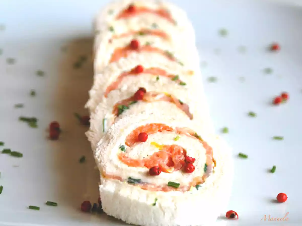 Girelle al salmone marinato allo zenzero