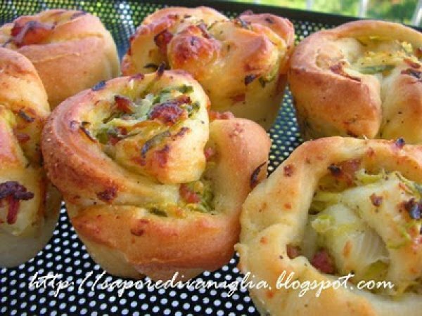 Girelle salate con pancetta e zucchine, foto 2