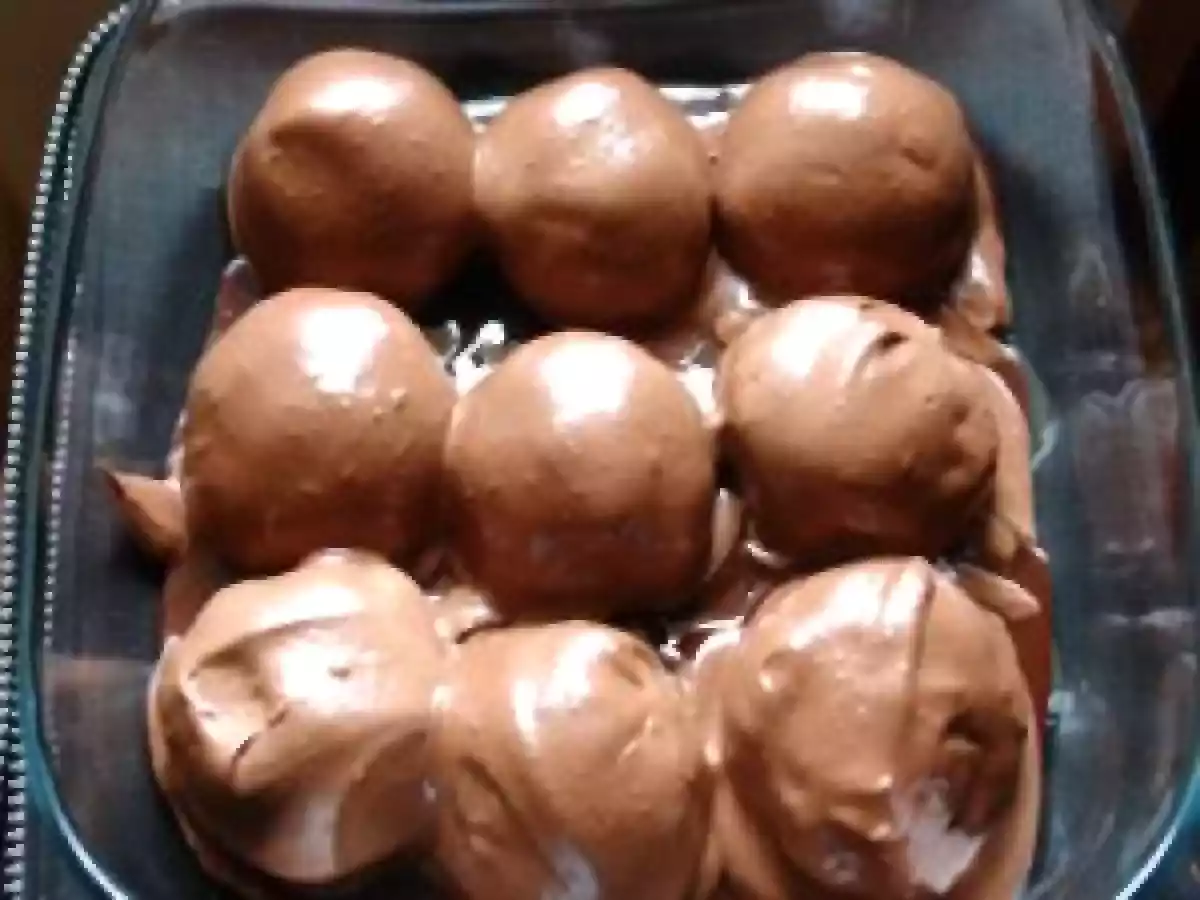 Glassa di copertura per profiteroles