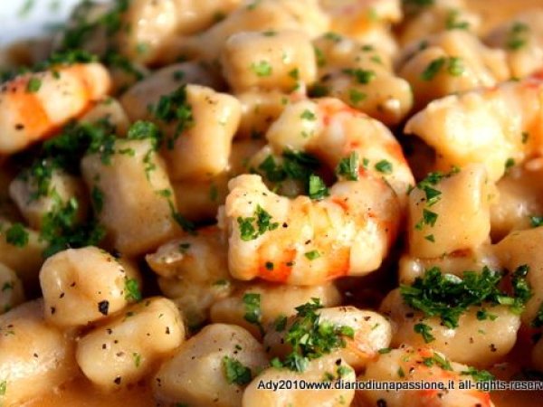 Gnocchetti con farina di ceci e patate con mazzoncolle, foto 2