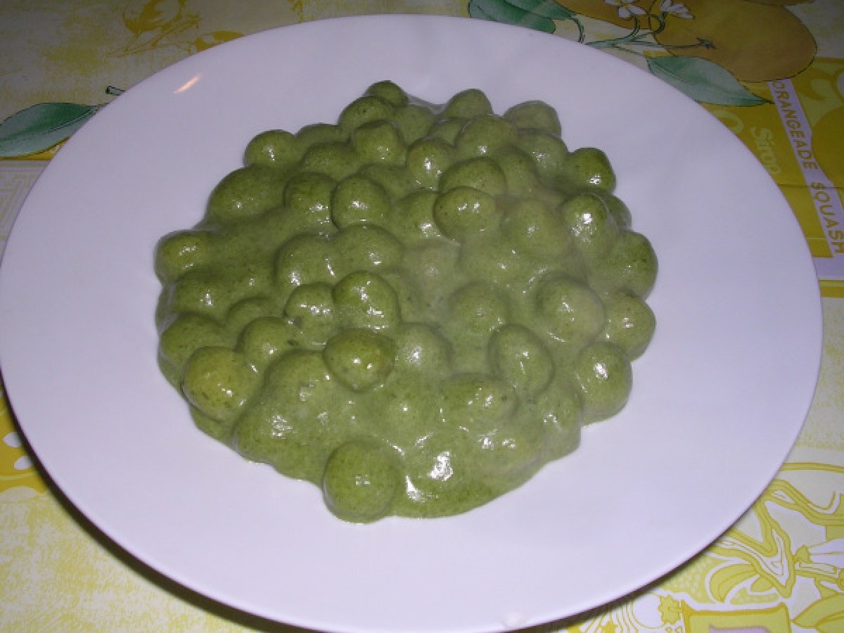 Gnocchetti in salsa di gorgonzola e spinaci