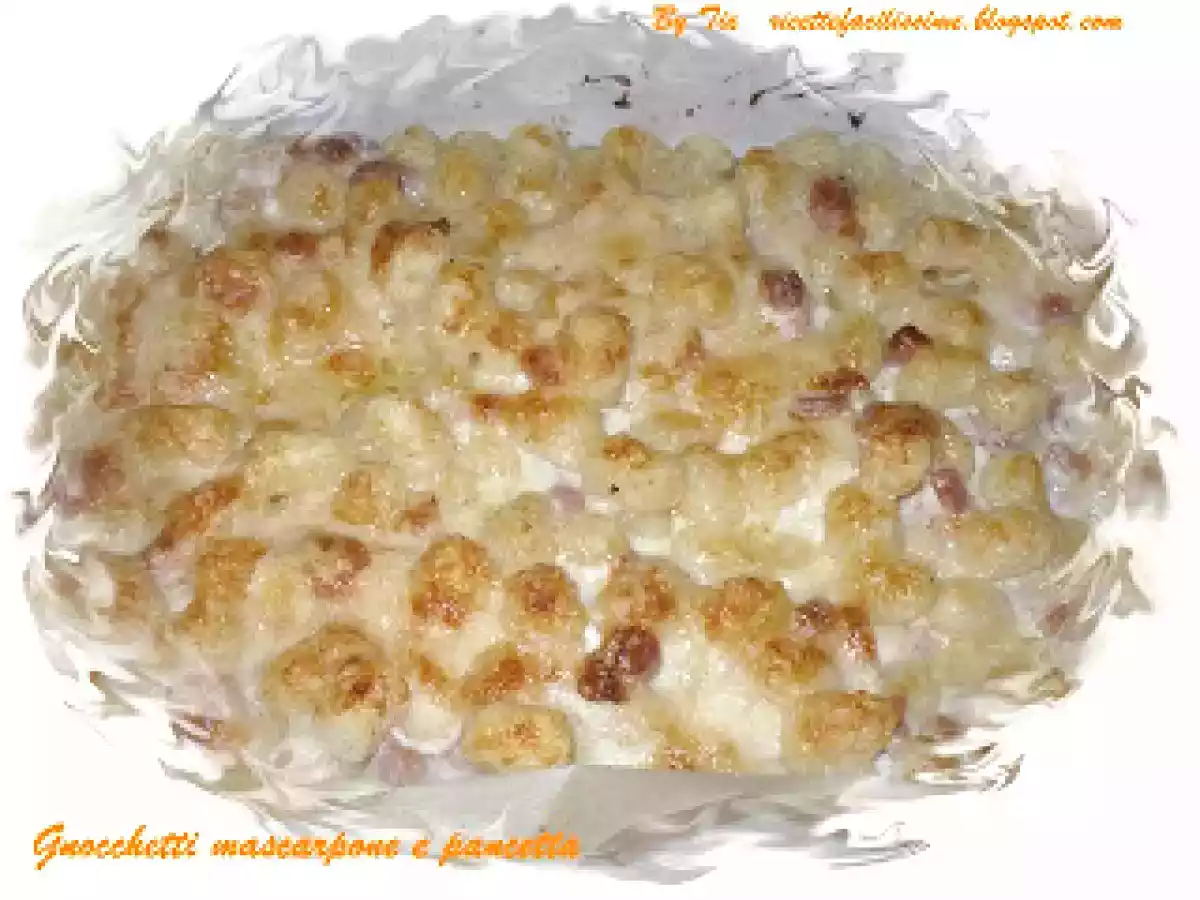 GNOCCHETTI MASCARPONE E PANCETTA