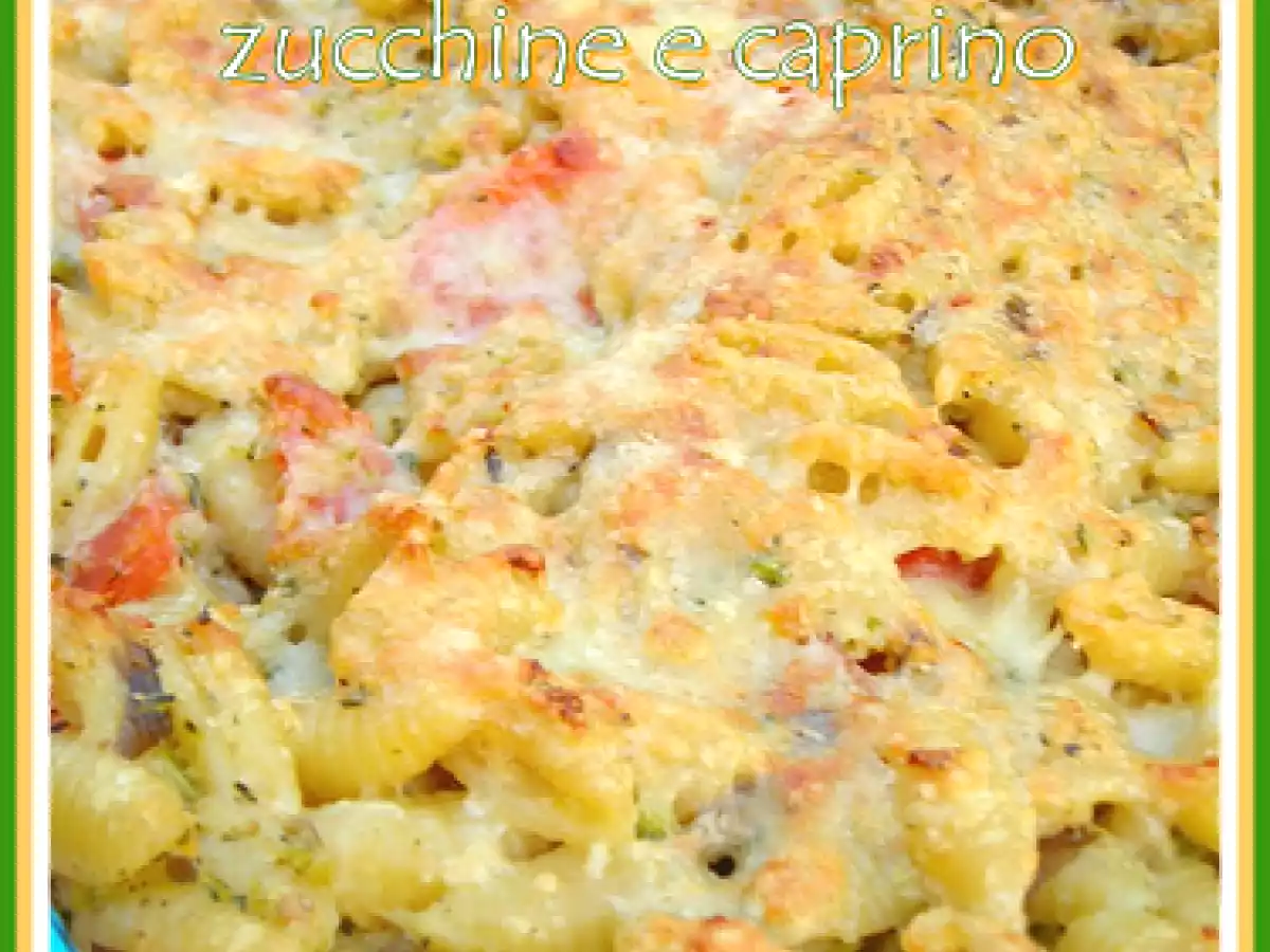 GNOCCHETTI SARDI AL FORNO CON CREMA DI MELANZANE, ZUCCHINE E CAPRINO