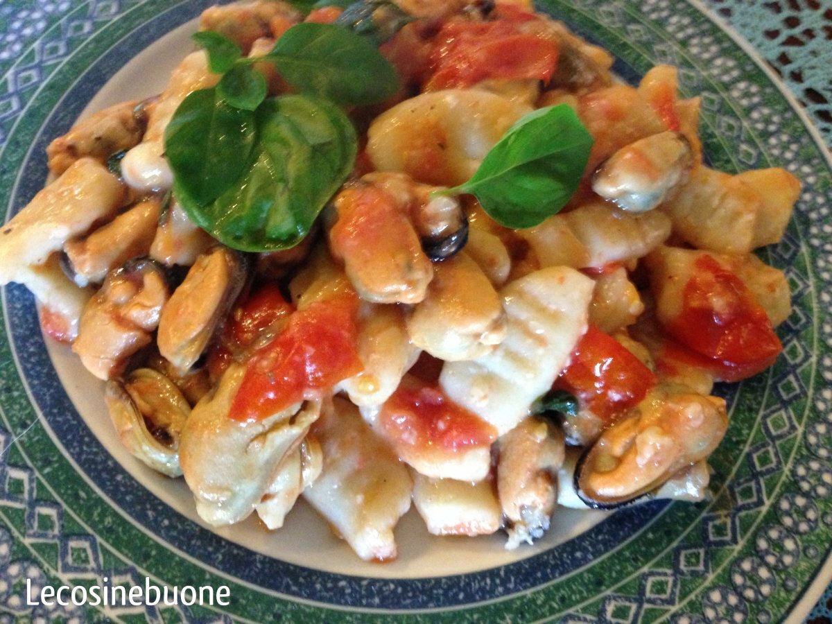 Gnocchi al farro con cozze, pomodorini e basilico - foto 2