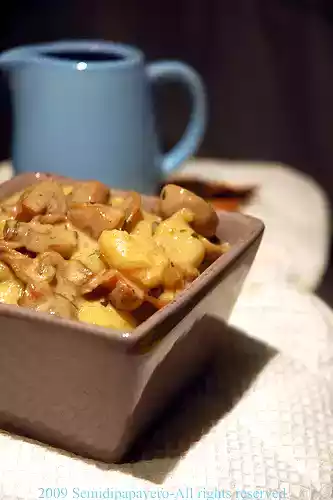 Gnocchi al mascarpone e funghi cremini