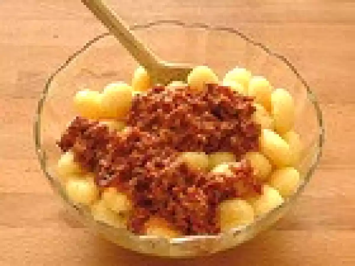 Gnocchi al pesto rosso (Fotoricetta passo passo) - foto 3