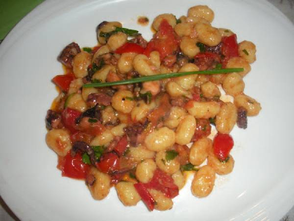 Gnocchi al polpo