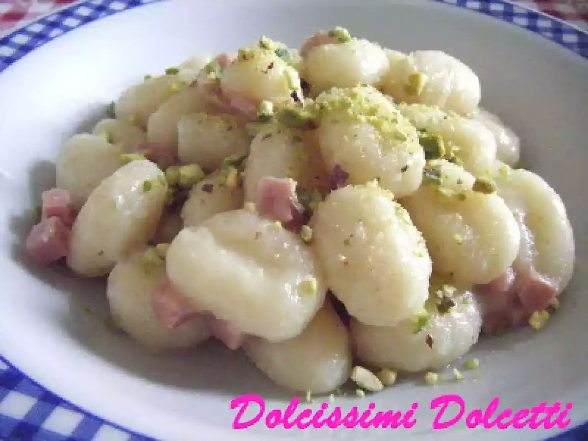 Gnocchi con mortadella e pistacchi - foto 2