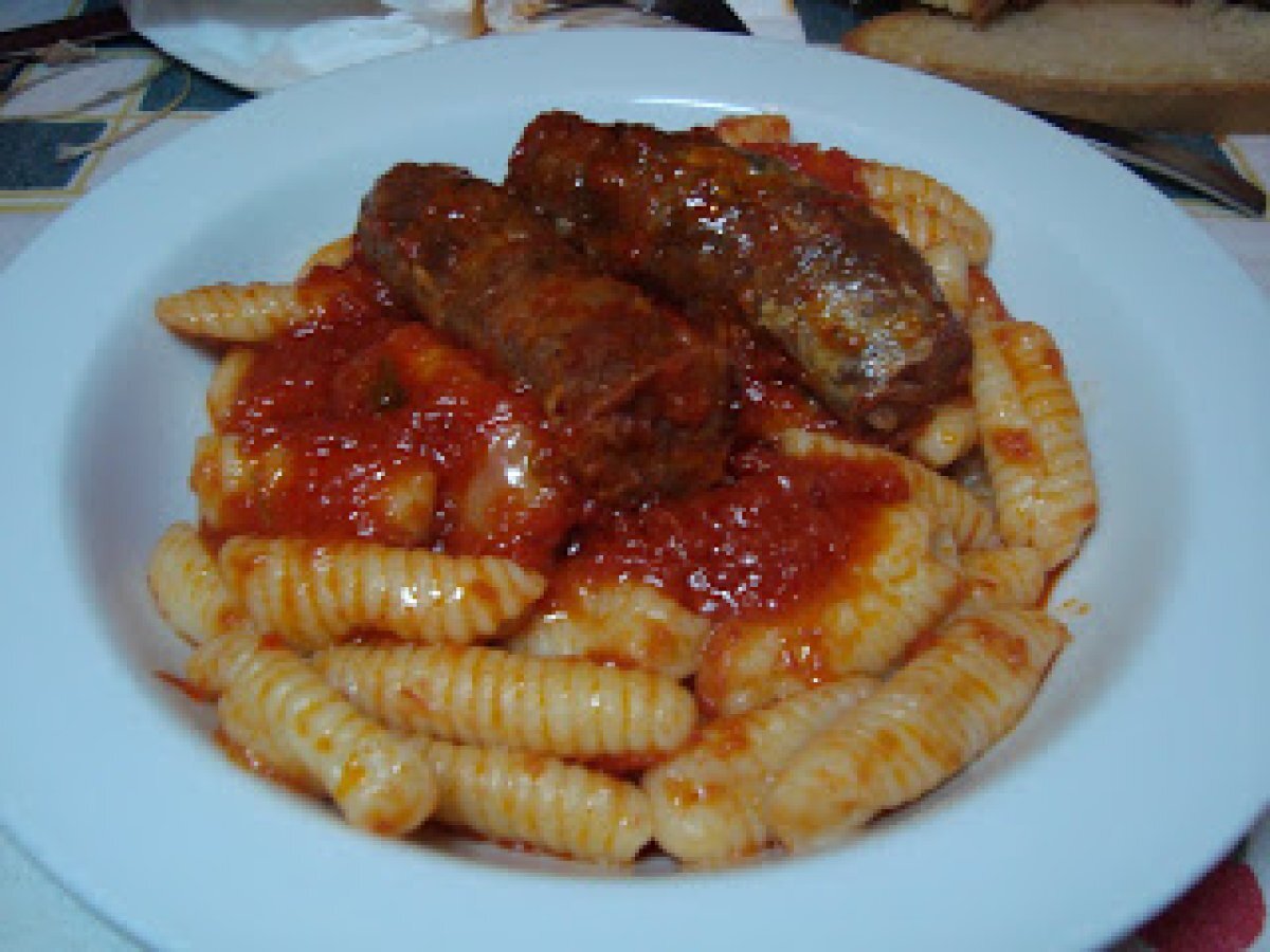 Gnocchi con salsiccia alla calabrese