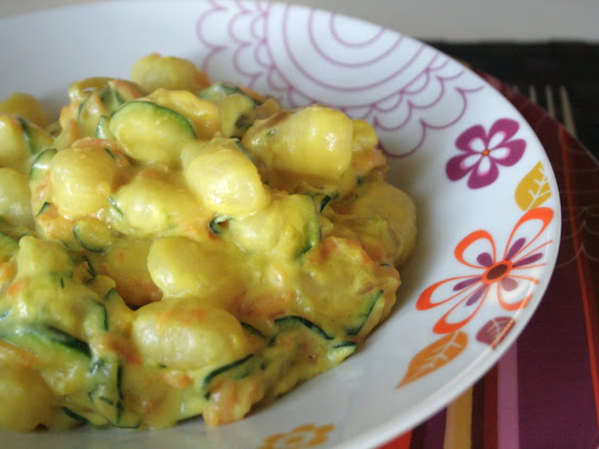 Gnocchi con zucchine e carote