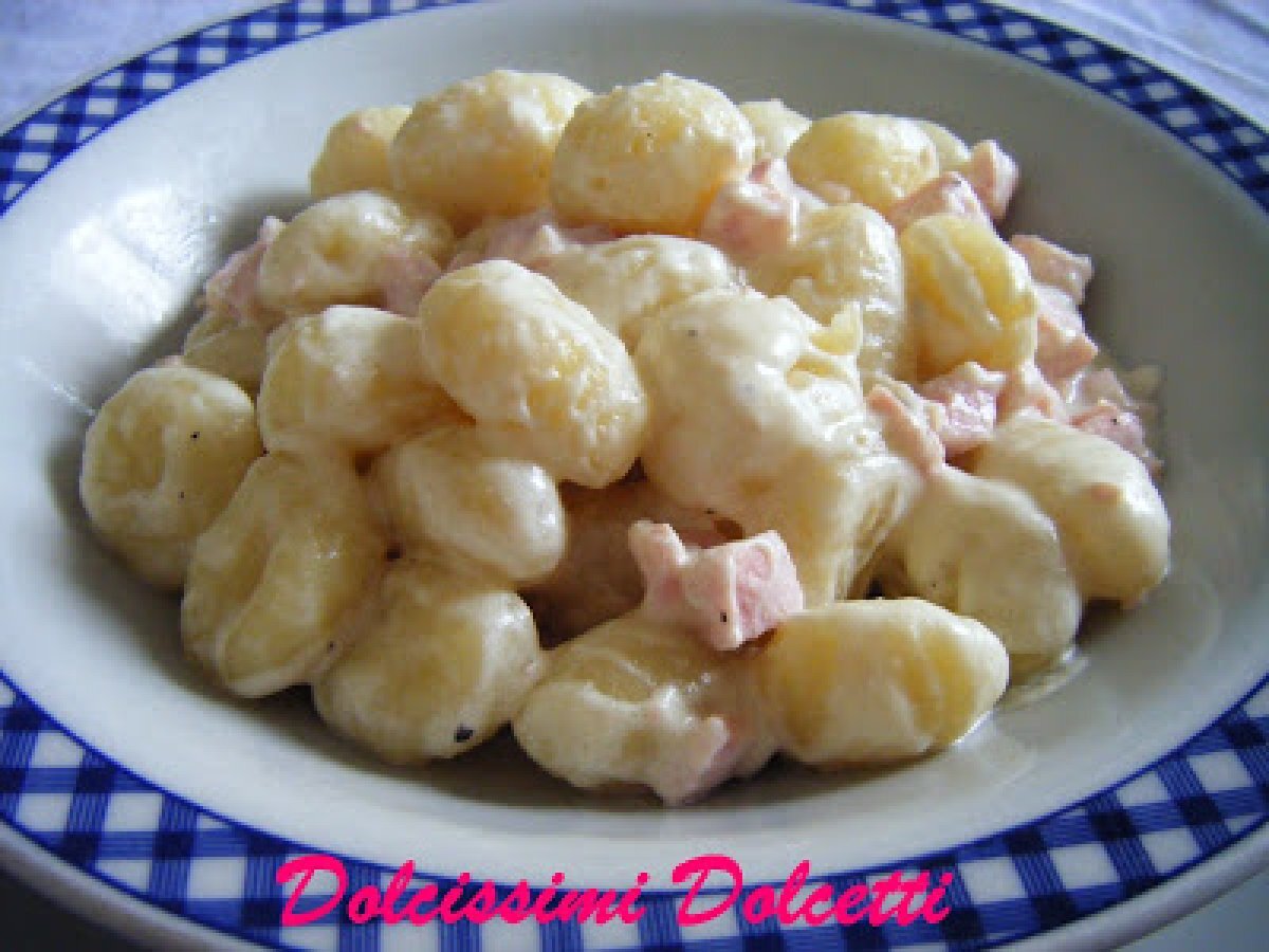 Gnocchi cremosi al prosciutto cotto di praga Ricetta Petitchef