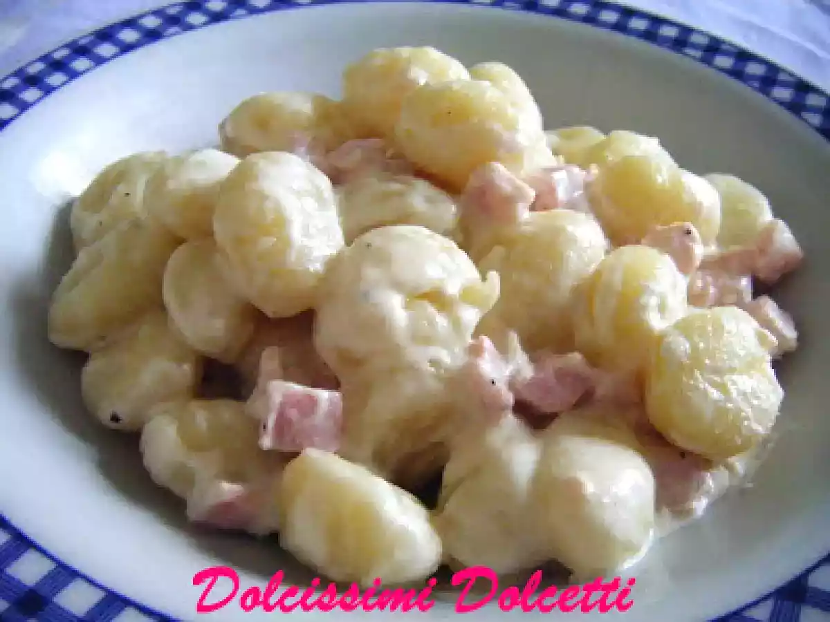 Gnocchi cremosi al prosciutto cotto di praga - foto 2
