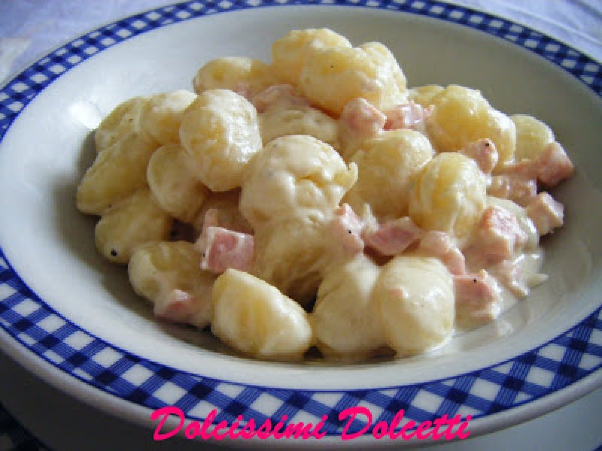 Gnocchi cremosi al prosciutto cotto di praga Ricetta Petitchef