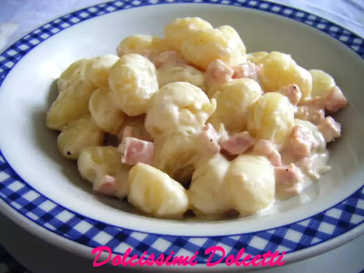 Gnocchi cremosi al prosciutto cotto di praga - foto 3