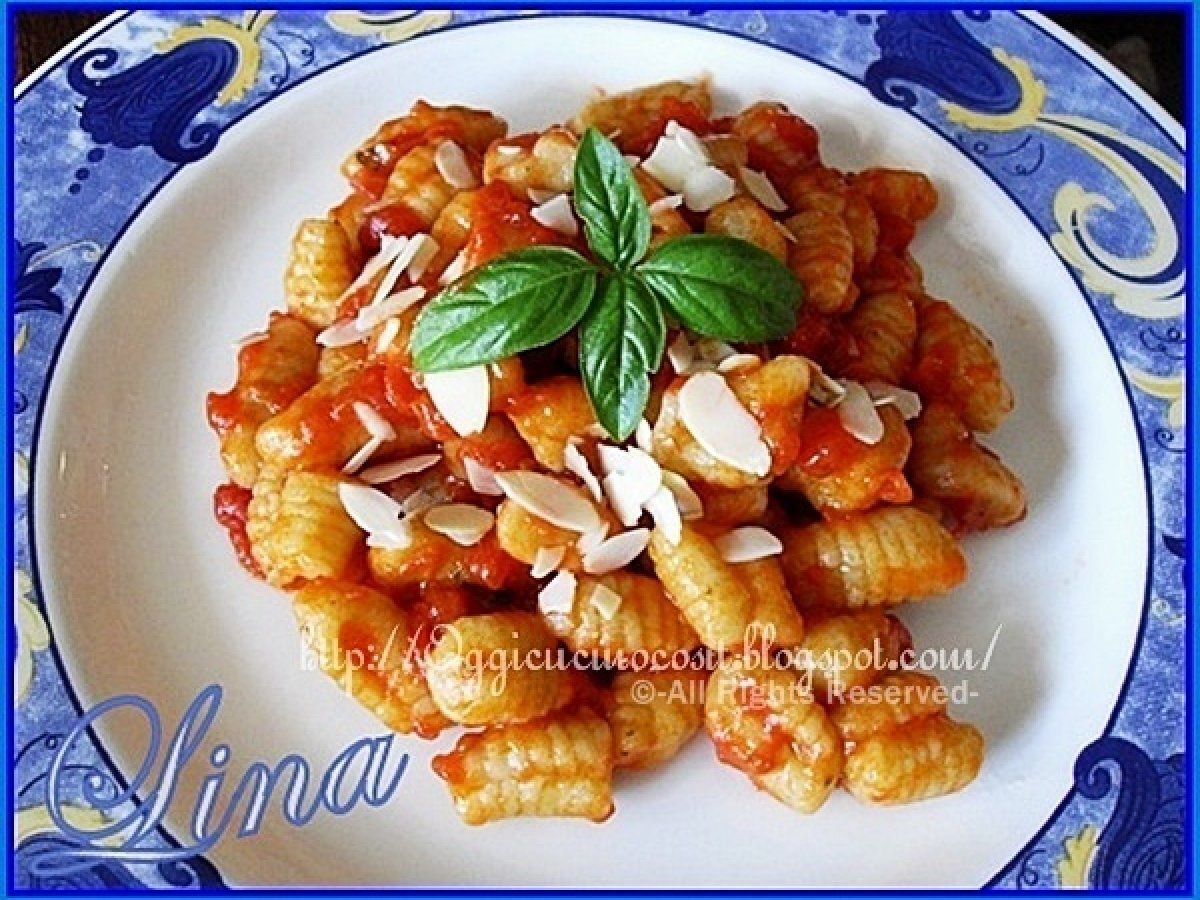 Gnocchi di Basilico Ricotta e Mandorle
