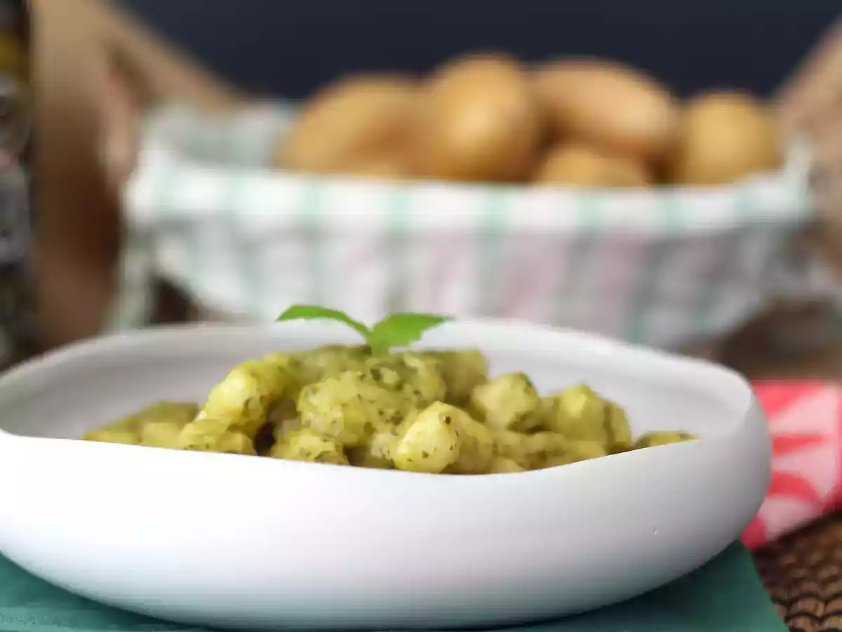 Gnocchi di patate fatti in casa al pesto - foto 2