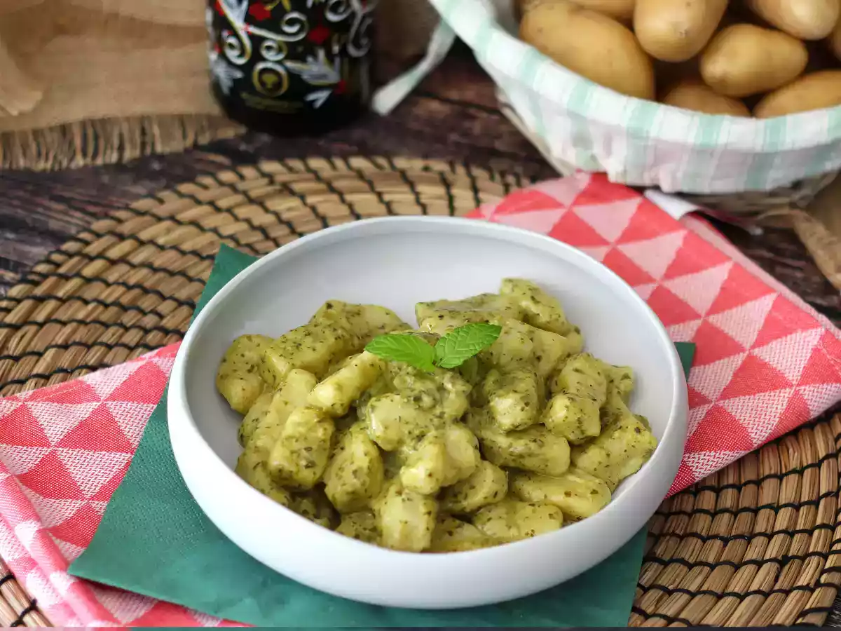 Gnocchi di patate fatti in casa al pesto - foto 3