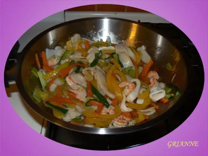 Gnocchi di riso con pesce e verdure, foto 1