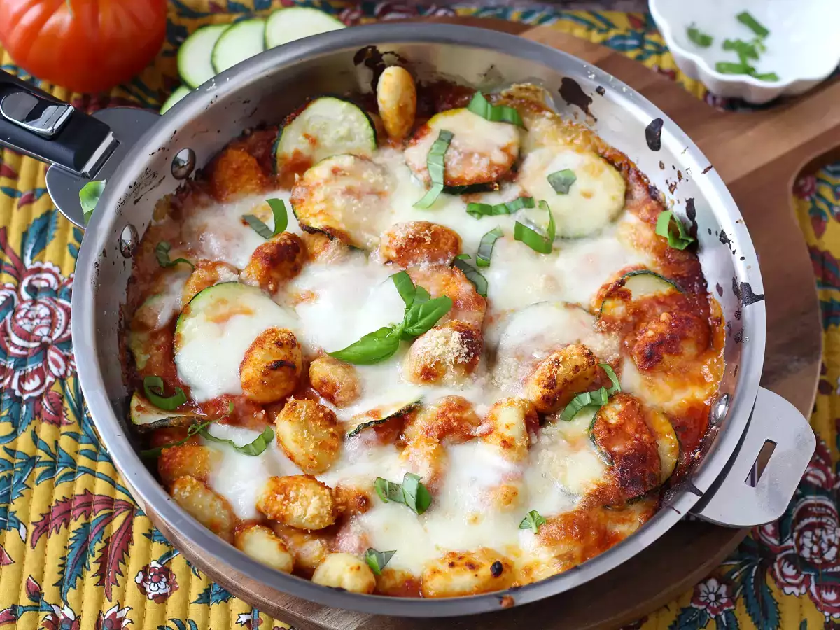 Gnocchi gratinati con zucchine e mozzarella - foto 8