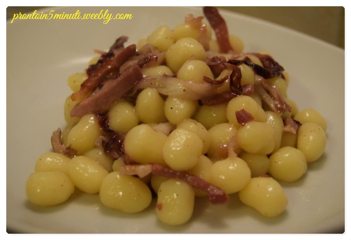 Gnocchi radicchio e speck Ricetta Petitchef