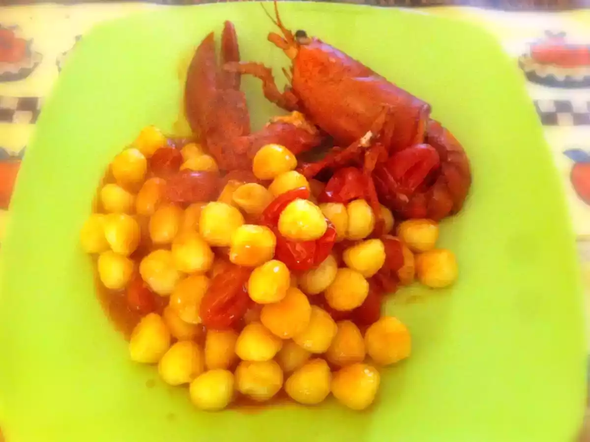 Gnochetti all'astice e zafferano