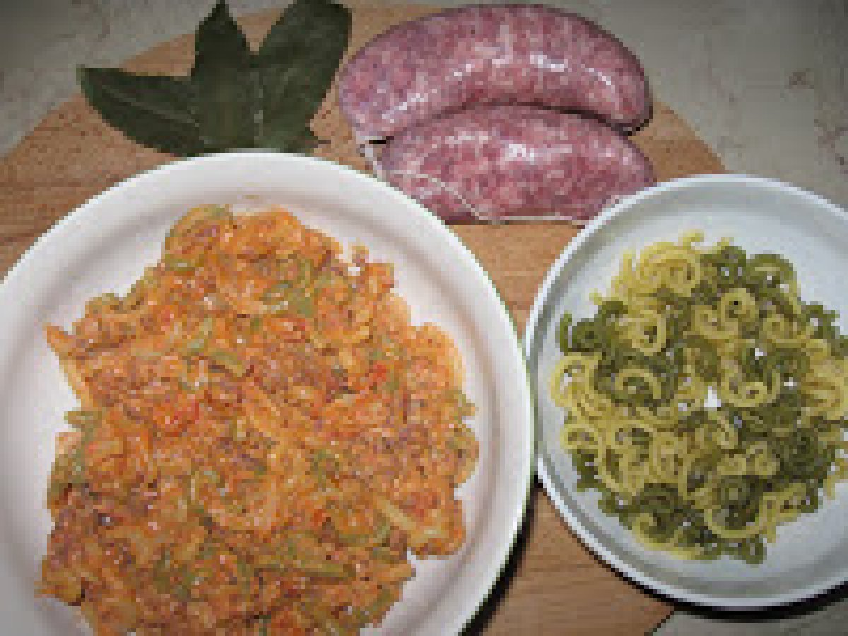 Gramigna panna e salsiccia