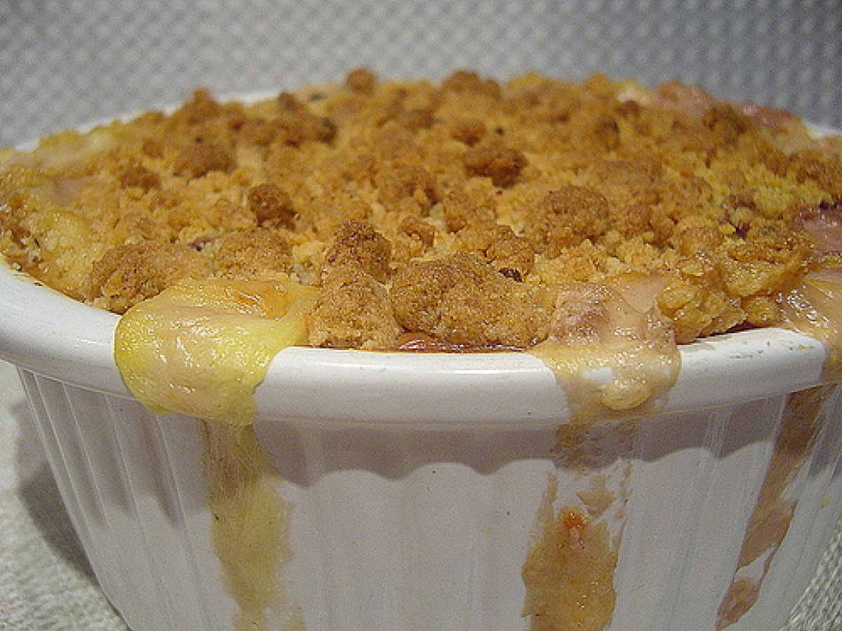 Gratin di zucca, cavolo rosso e formaggio comté con briciole, foto 2