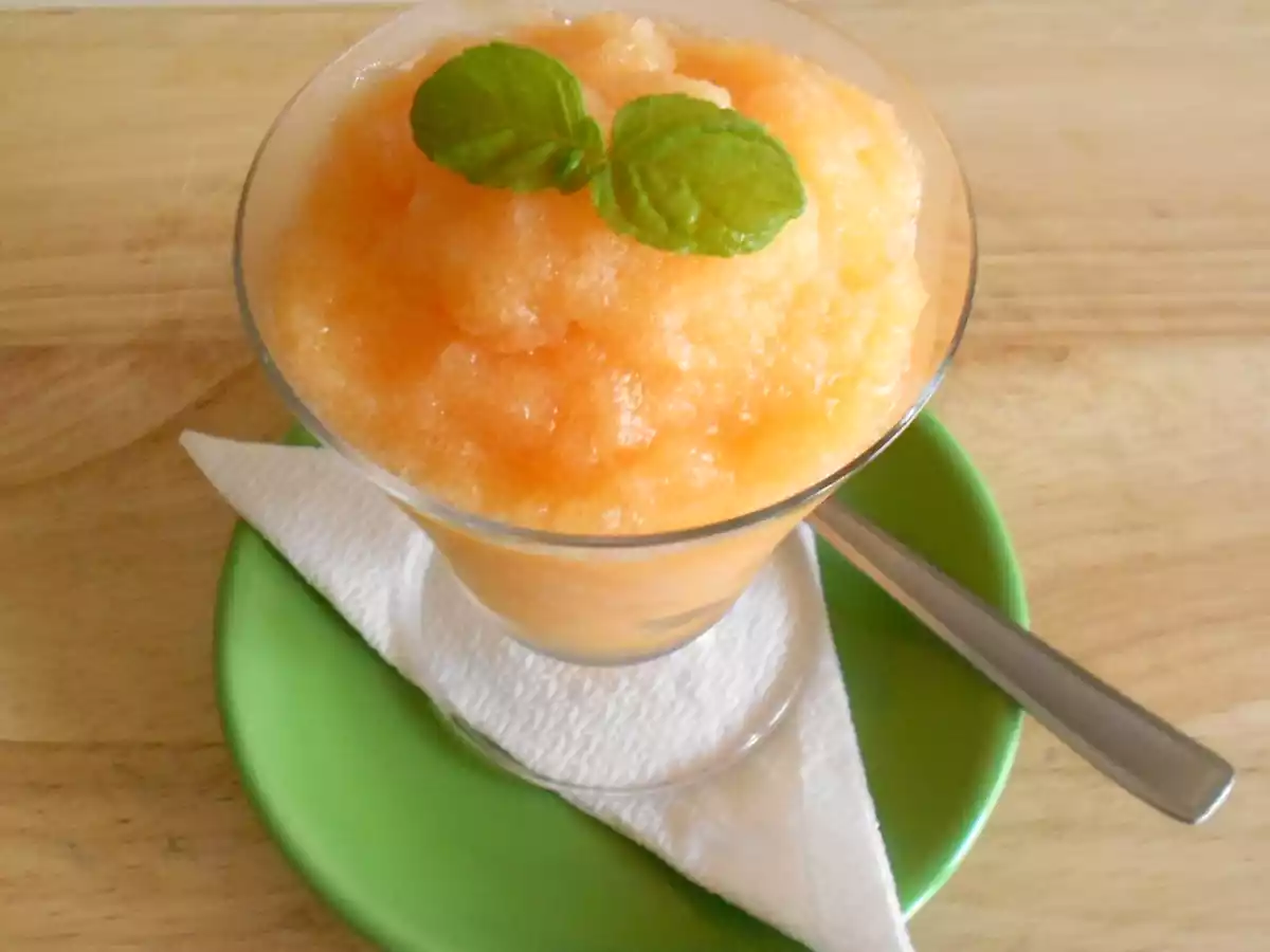 Gremolata al Melone- Sorbetto di Melone senza Uovo e senza Gelatiera