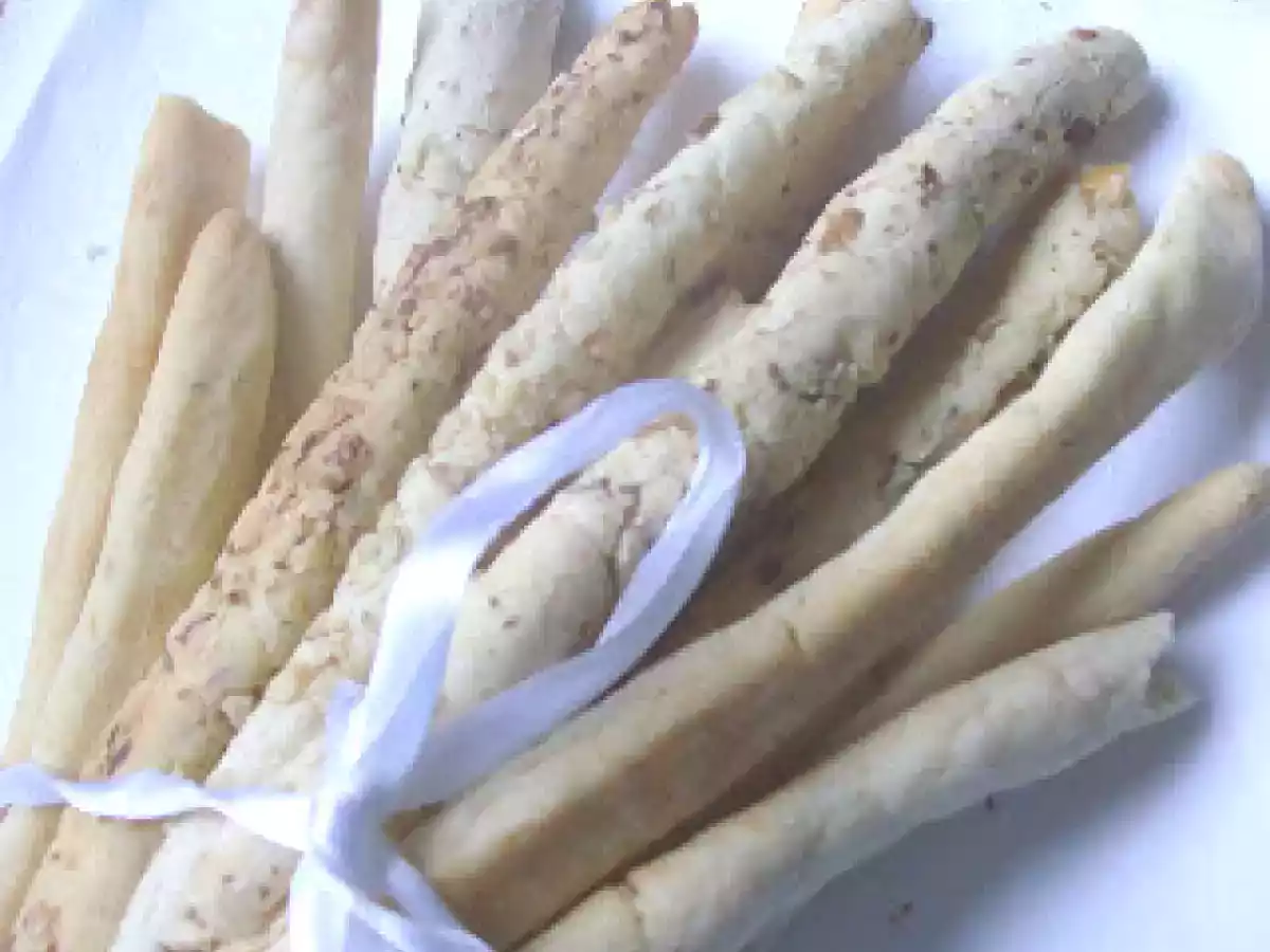 Grissini con farina di riso - noci...