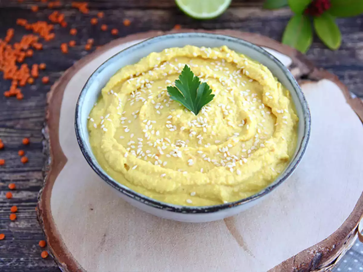 Hummus di lenticchie corallo: cremoso e speziato - foto 2