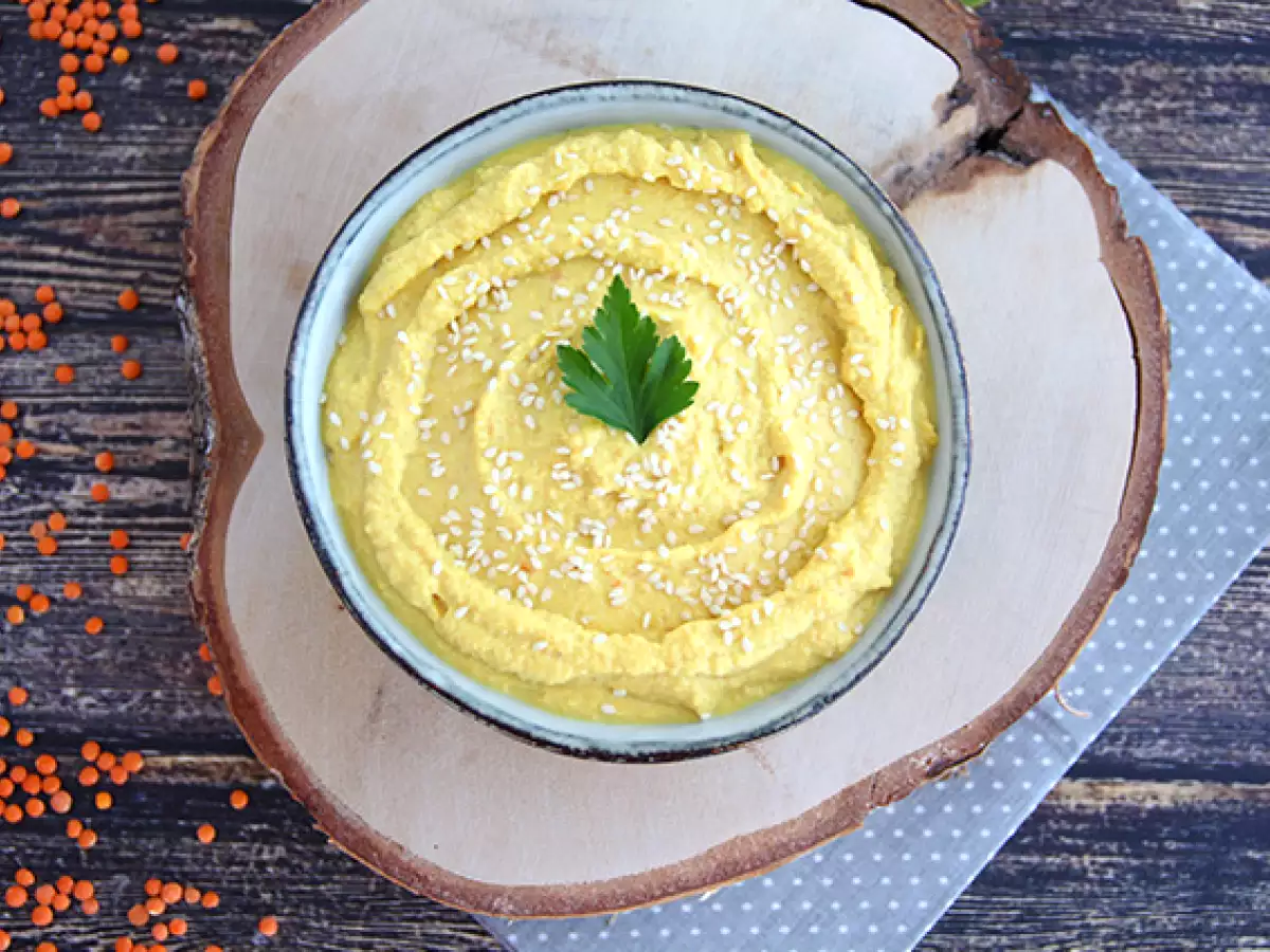 Hummus di lenticchie corallo: cremoso e speziato - foto 4