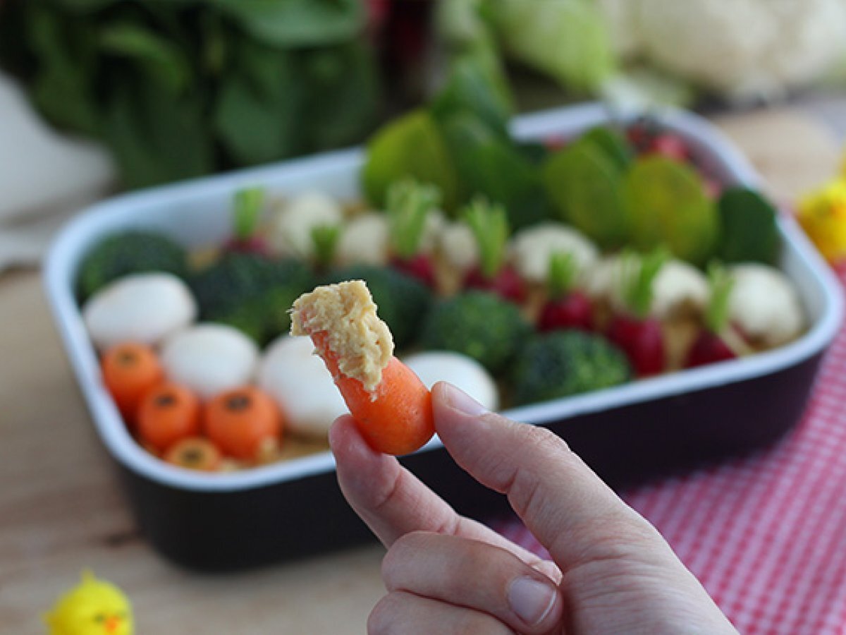 Hummus e verdure, lo sfizioso Orto di Pasqua da servire a tavola! - foto 2