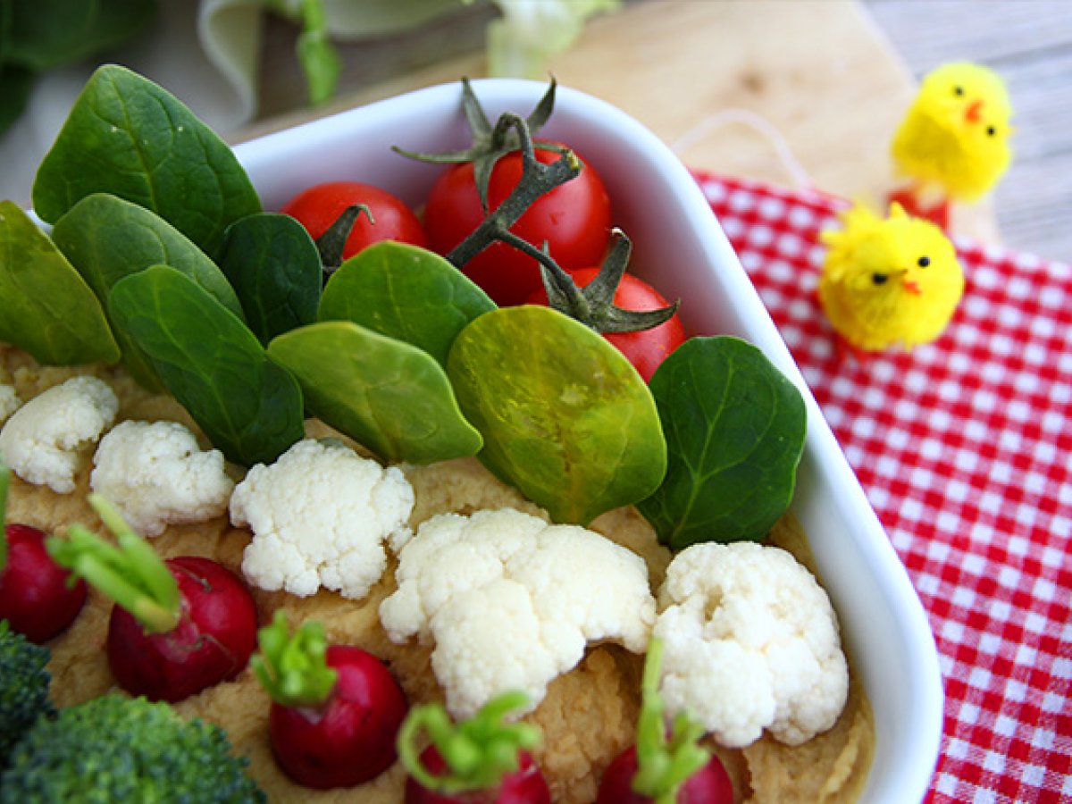 Hummus e verdure, lo sfizioso Orto di Pasqua da servire a tavola! - foto 3