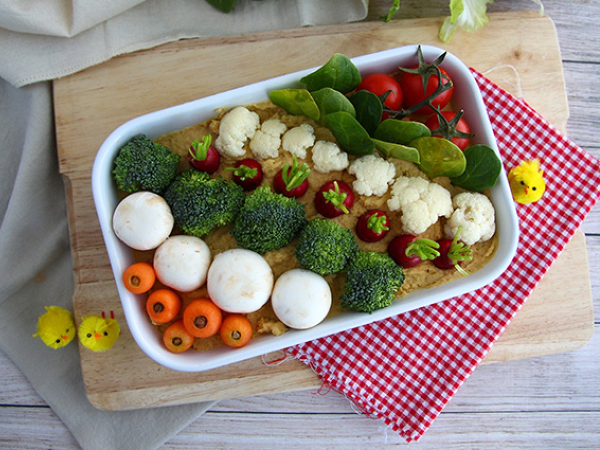 Hummus e verdure, lo sfizioso Orto di Pasqua da servire a tavola! - foto 5