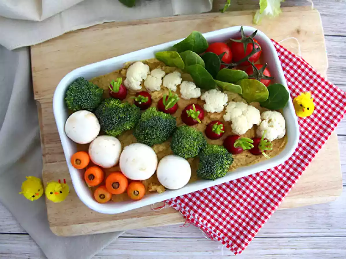 Hummus e verdure, lo sfizioso Orto di Pasqua da servire a tavola! - foto 5