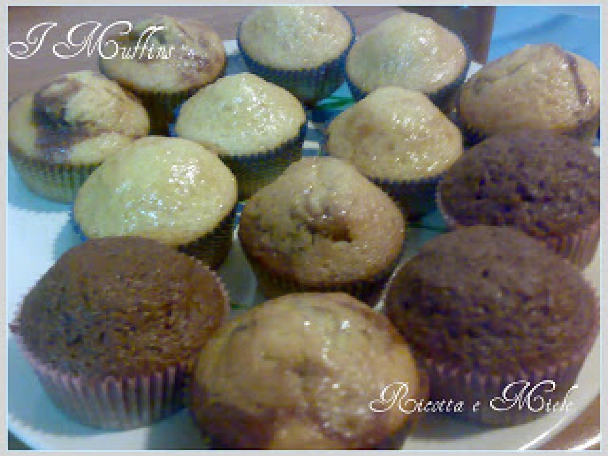 I Muffins allo yogurt, cioccolato e marmorizzati!!!