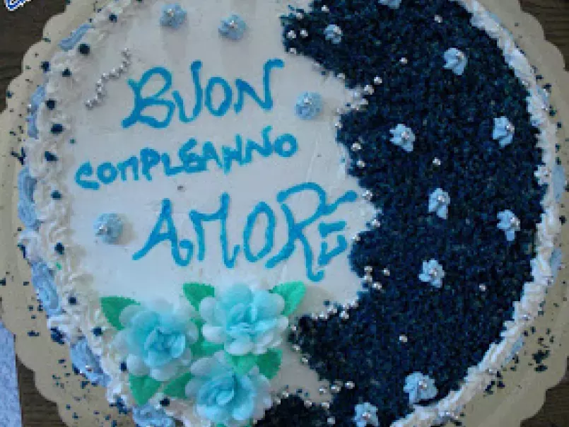 Il compleanno del mio amore con la torta sfogliata mare azzurro.. - foto 2