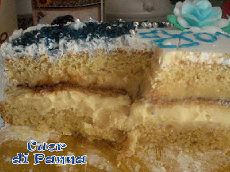 Il compleanno del mio amore con la torta sfogliata mare azzurro.. - foto 3