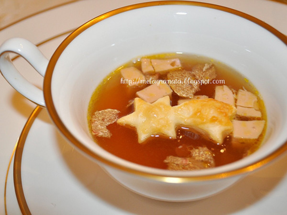 Il Pranzo di Natale. Consommé à l'Impériale.